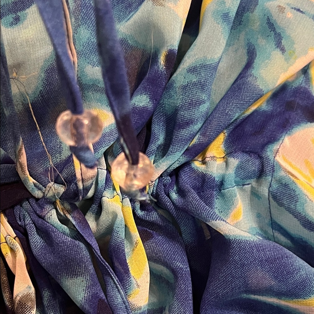 LUCKY & COCO NWT Kaftan Womens 3X Blue Water Embellished
Gemstone Beach Wear - Picture 12 of 15